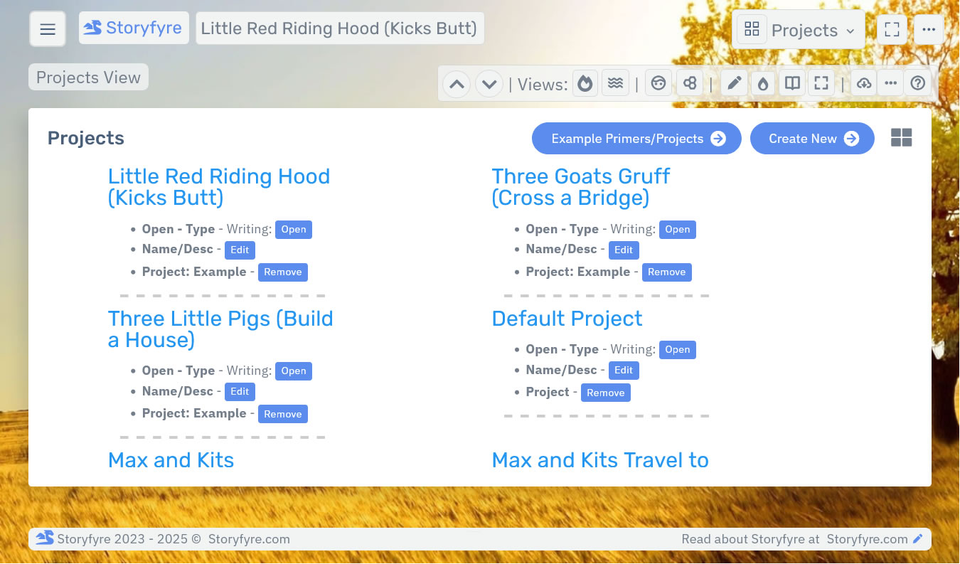 Storyfyre Premium Projects