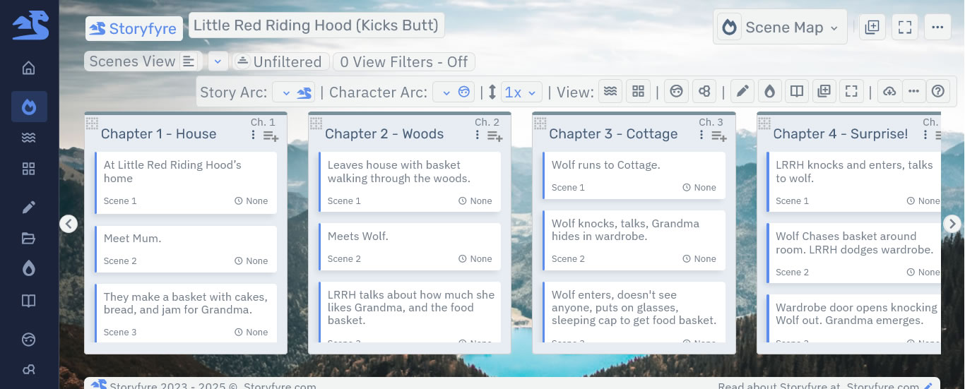 Storyfyre Premium Scene Map With SideMenu