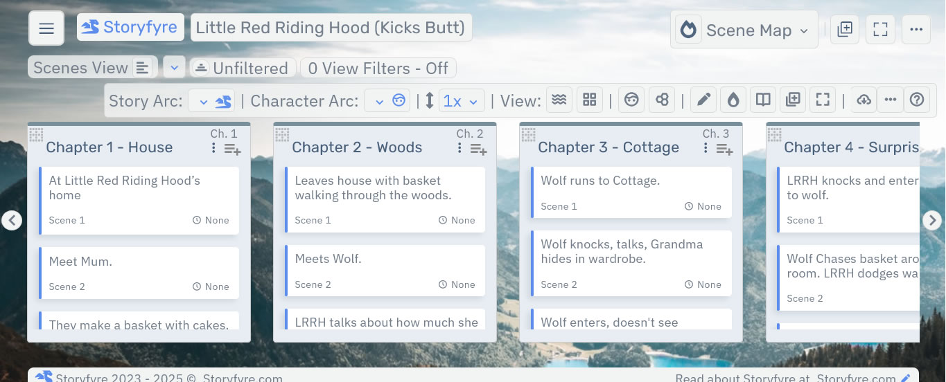 Storyfyre Premium Scene Map