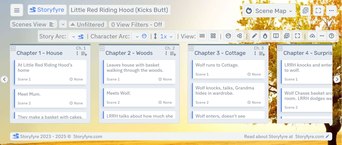 Storyfyre Premium Scene Map